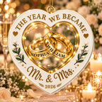 Newlywed Christmas - Personalized Acrylic Ornament