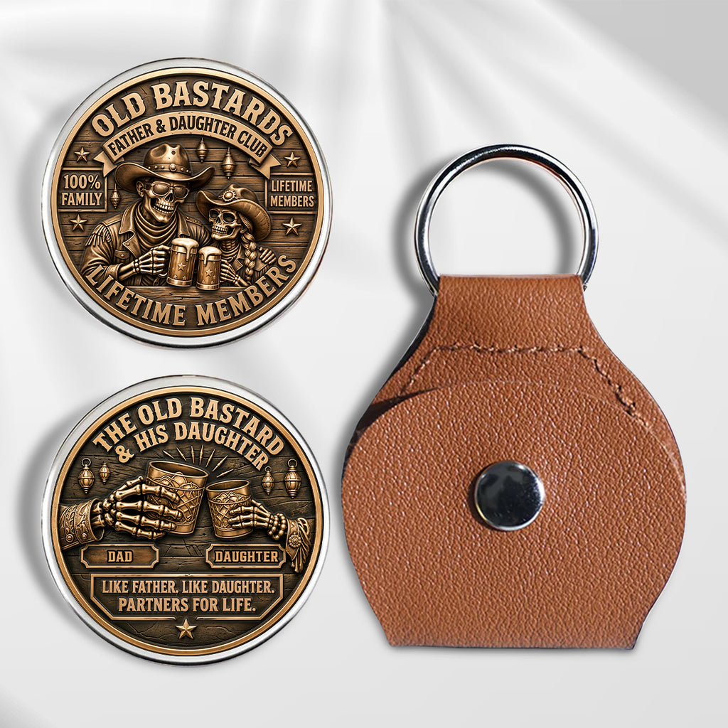 The Old Bastard & His Daughter - Personalized 3D Printing Pocket Hug
