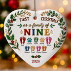 Our First Christmas 2026 - Personalized Ceramic Ornament