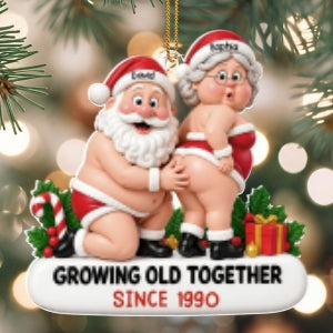 Growing Old Together - Personalized  Acrylic Ornament