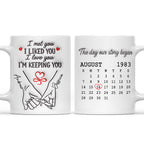 The Day Our Story Began - Personalized Coffee Mug