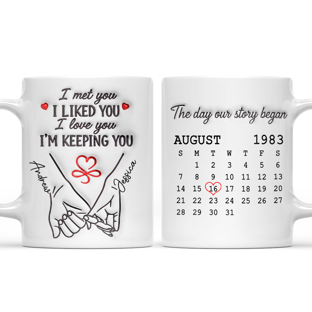The Day Our Story Began - Personalized Coffee Mug