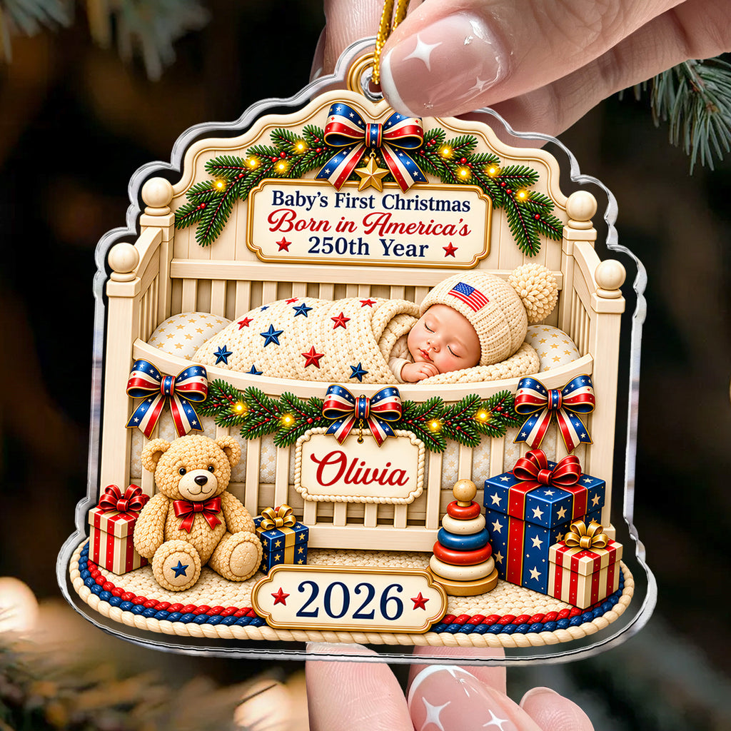 America 250th Anniversary - Personalized Acrylic Ornament