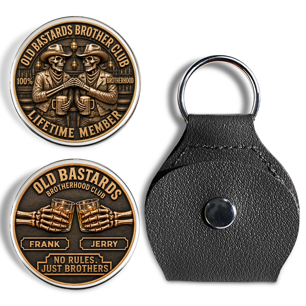 Brotherhood Never Goes Out Style - Personalized 3D Printing Pocket Hug