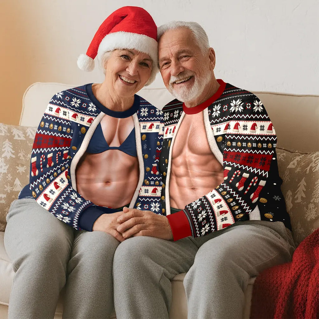 Christmas Funny Couple - Personalized Sweatshirt