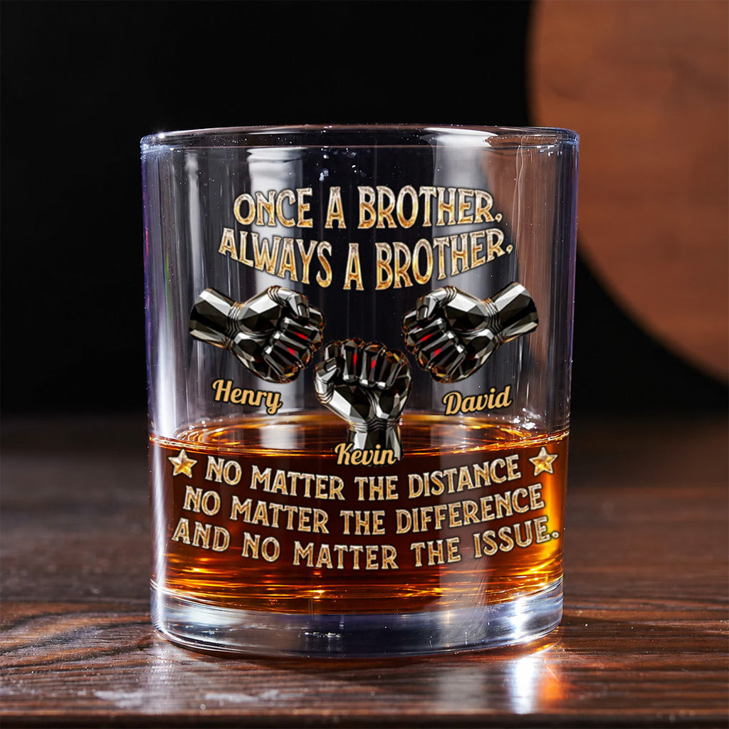 Soulmate Best Friend - Personalized Whiskey Glass Full Print