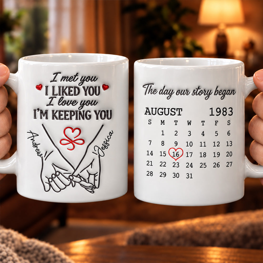 The Day Our Story Began - Personalized Coffee Mug