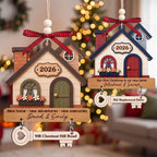 Where New Memories Begin - Personalized Wooden Ornament With Wooden Tag