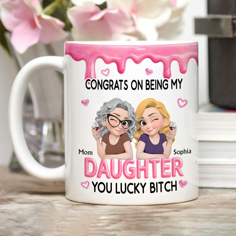 Congrats My Daughter - Personalized Coffee Mug