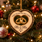 First Christmas As Mr & Mrs - Personalized Acrylic Ornament