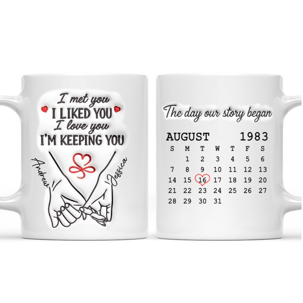 The Day Our Story Began - Personalized Coffee Mug
