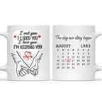 The Day Our Story Began - Personalized Coffee Mug