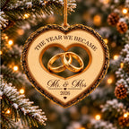 First Christmas As Mr & Mrs - Personalized Acrylic Ornament