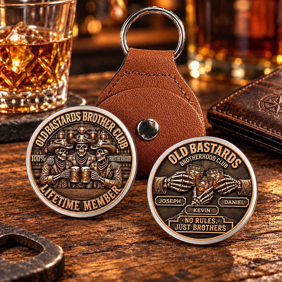 Brotherhood Never Goes Out Style - Personalized 3D Printing Pocket Hug