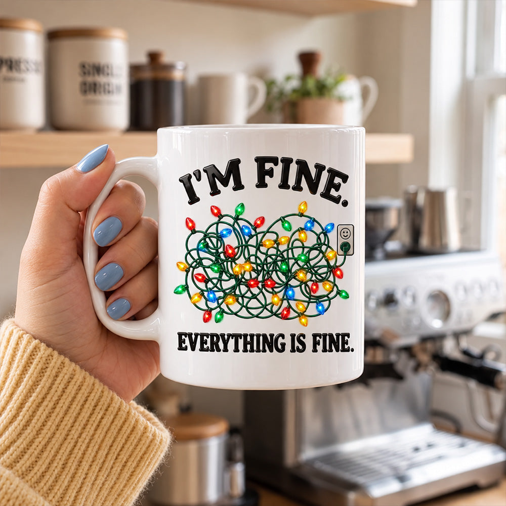 Everything Is Fine - Personalized Coffee Mug
