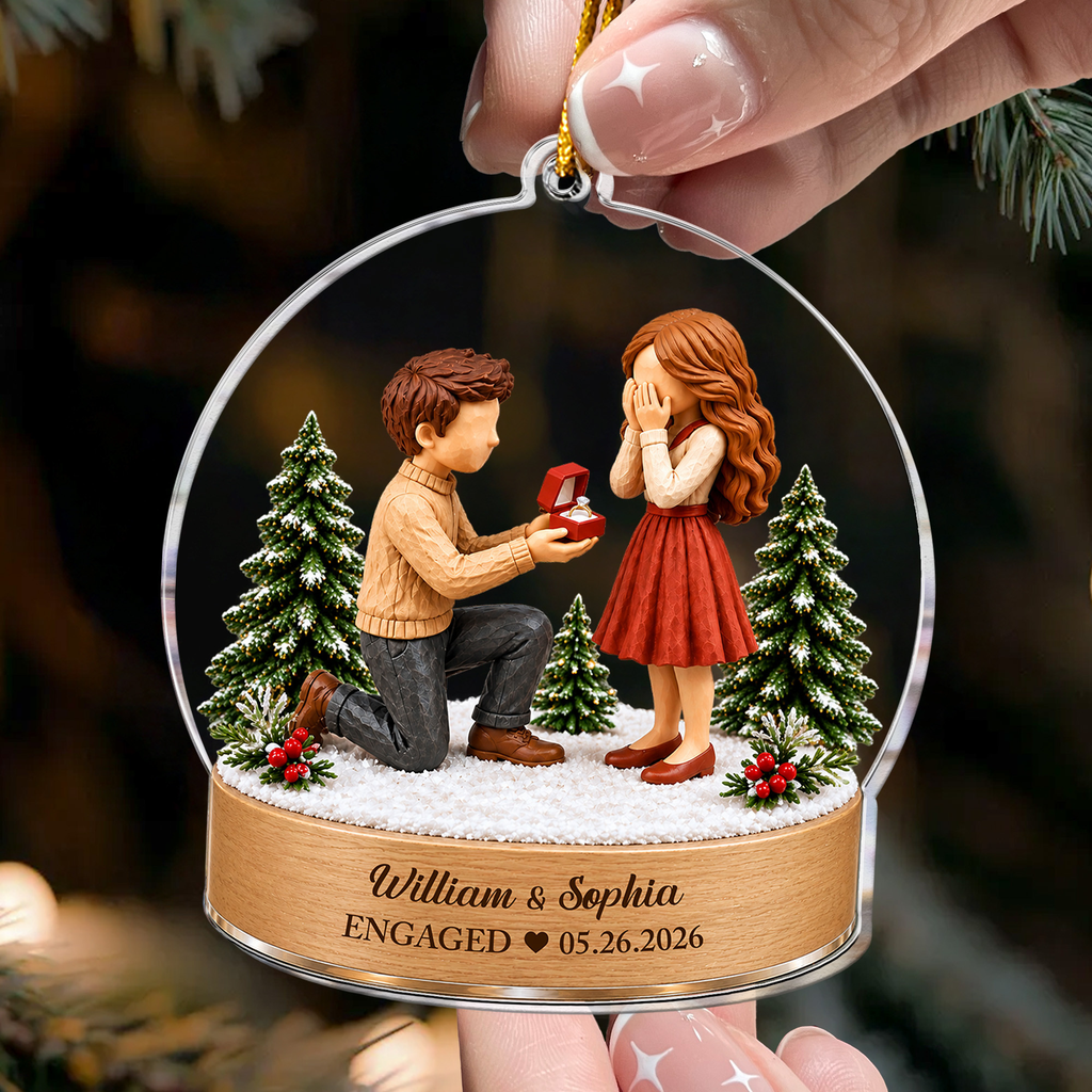 Proposal Engagement - Personalized Acrylic Ornament