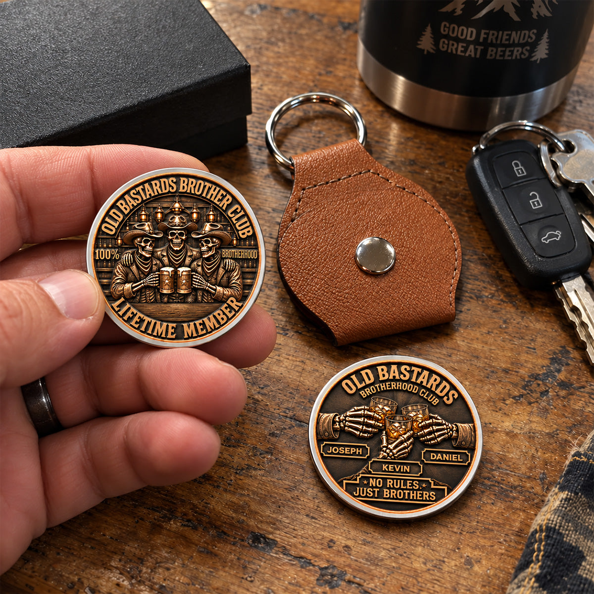Brotherhood Never Goes Out Style - Personalized 3D Printing Pocket Hug