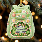 Kids School Backpack - Personalized Acrylic Ornament