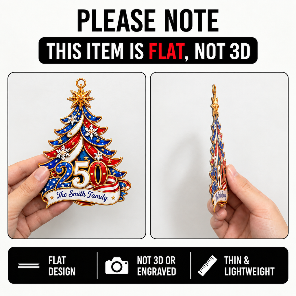 Christmas Tree 250 - Personalized Acrylic Ornament