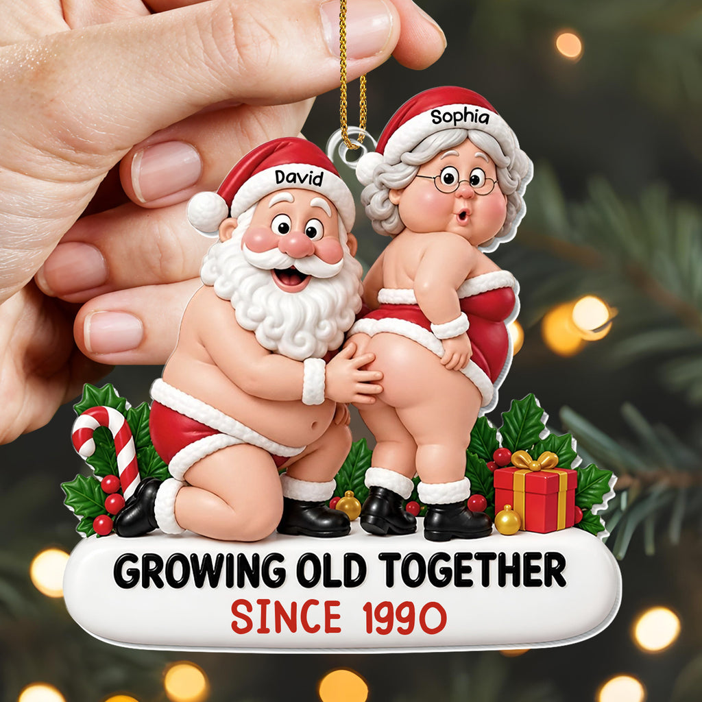 Growing Old Together - Personalized  Acrylic Ornament