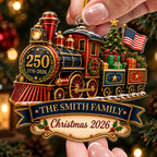Christmas Train - Personalized Acrylic Ornament