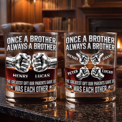 Brother Bond – Personalized Whiskey Glass Full Print
