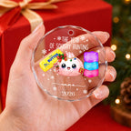 The Year Of Squishy Hunting - Personalized Glass Ornament