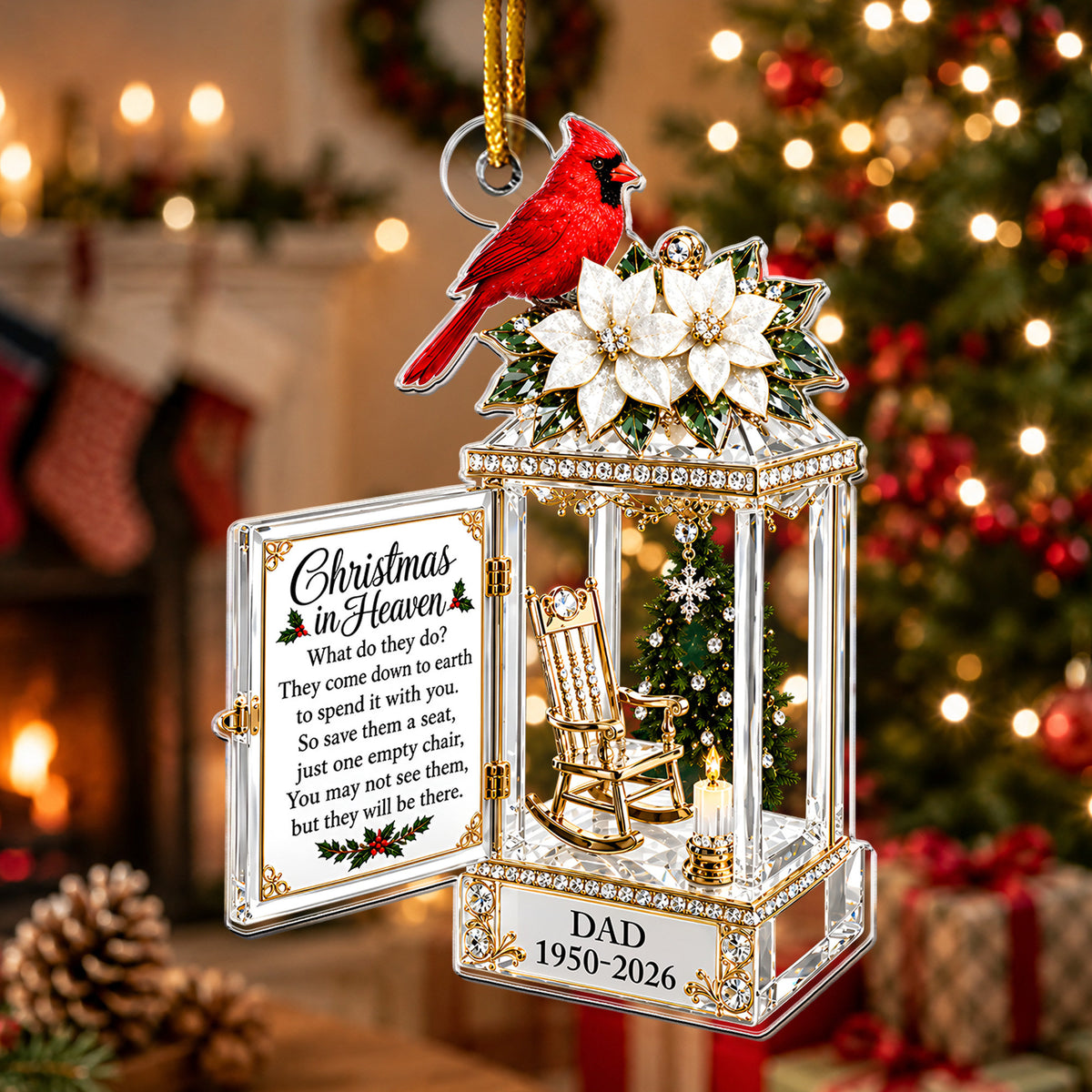 Christmas In Heaven - Personalized Acrylic Ornament