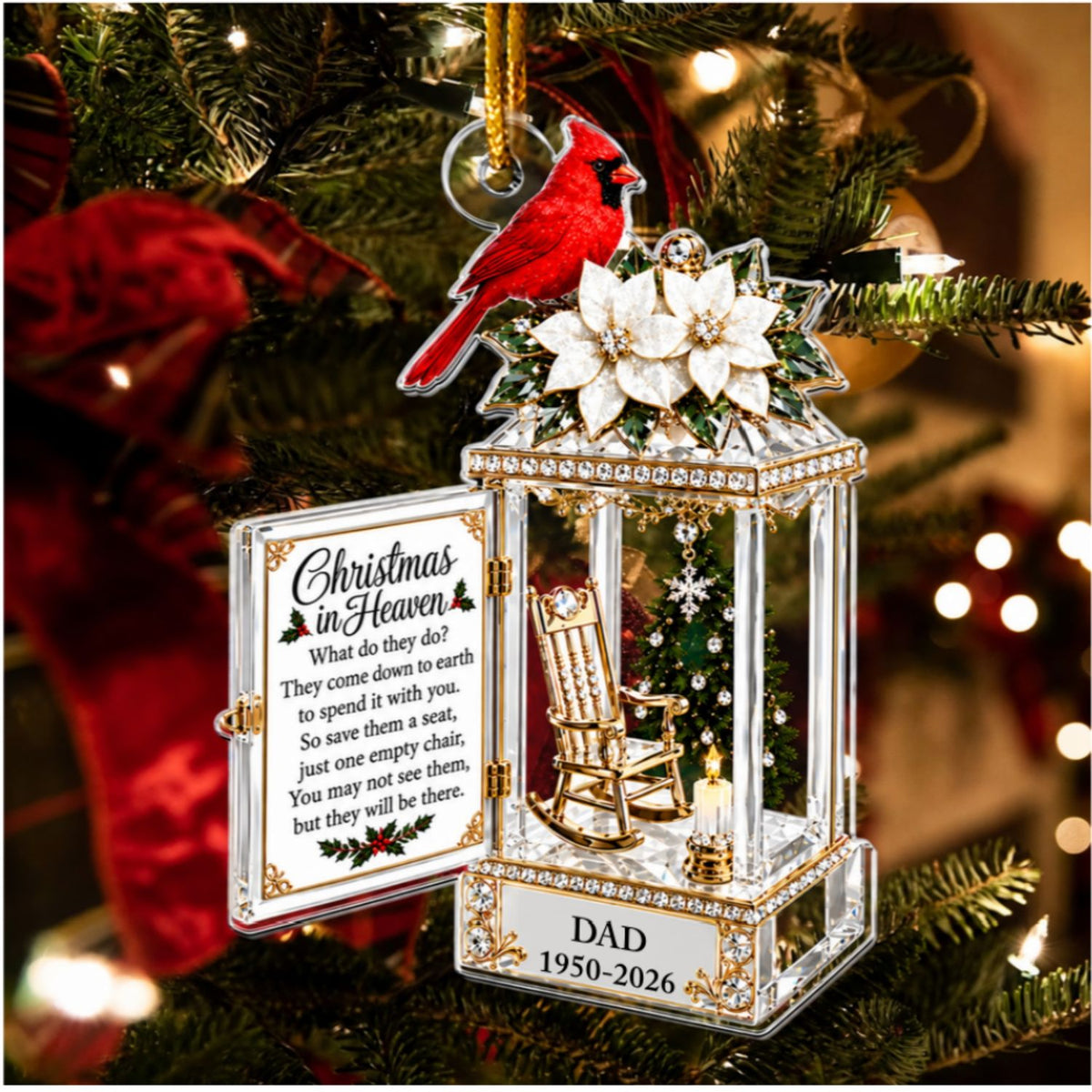 Christmas In Heaven - Personalized Acrylic Ornament