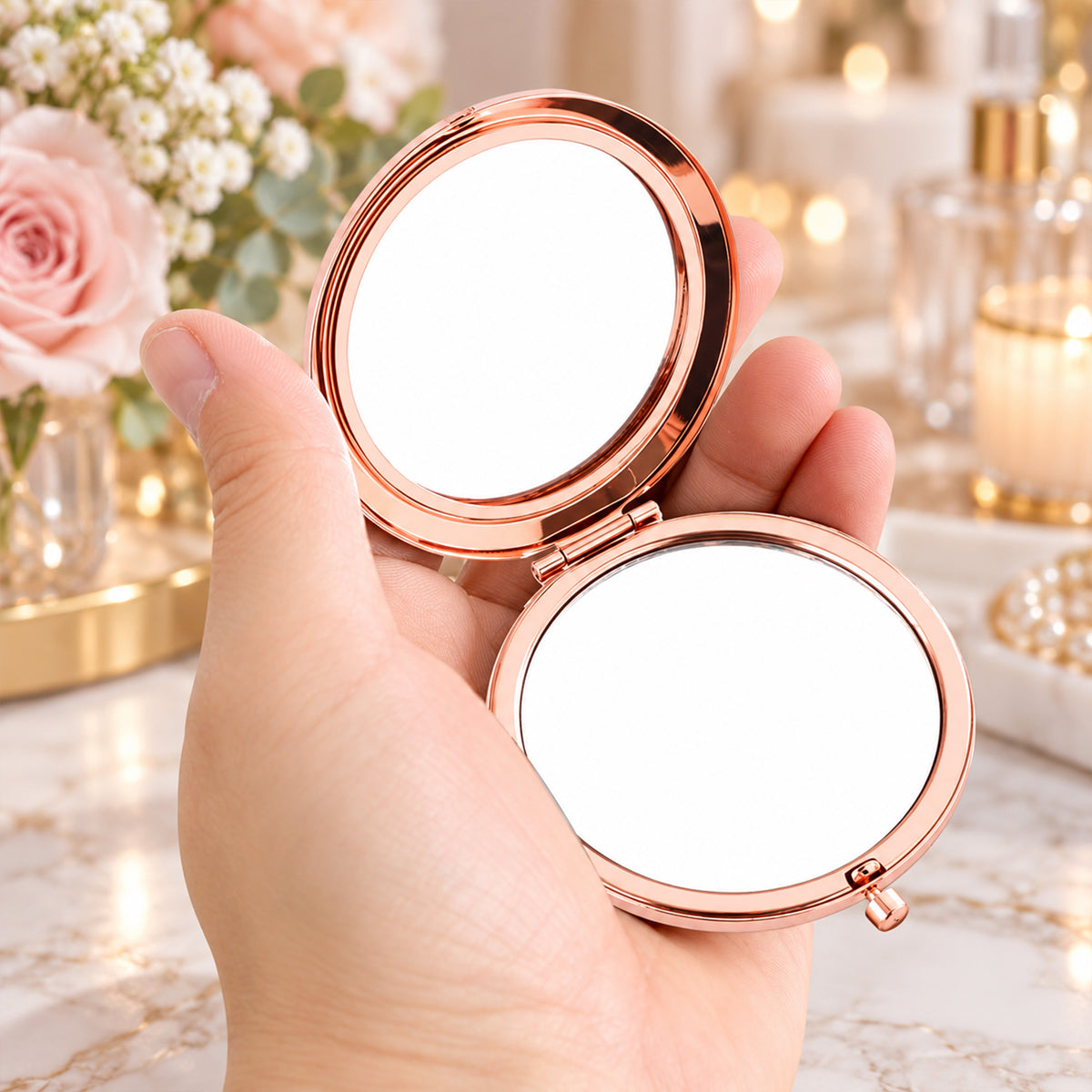 Beautifully Strong - Personalized Compact Mirror