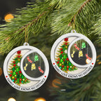 Family Love Knows No Distance Crystal - Personalized Acrylic Ornament