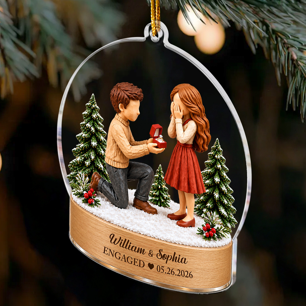 Proposal Engagement - Personalized Acrylic Ornament