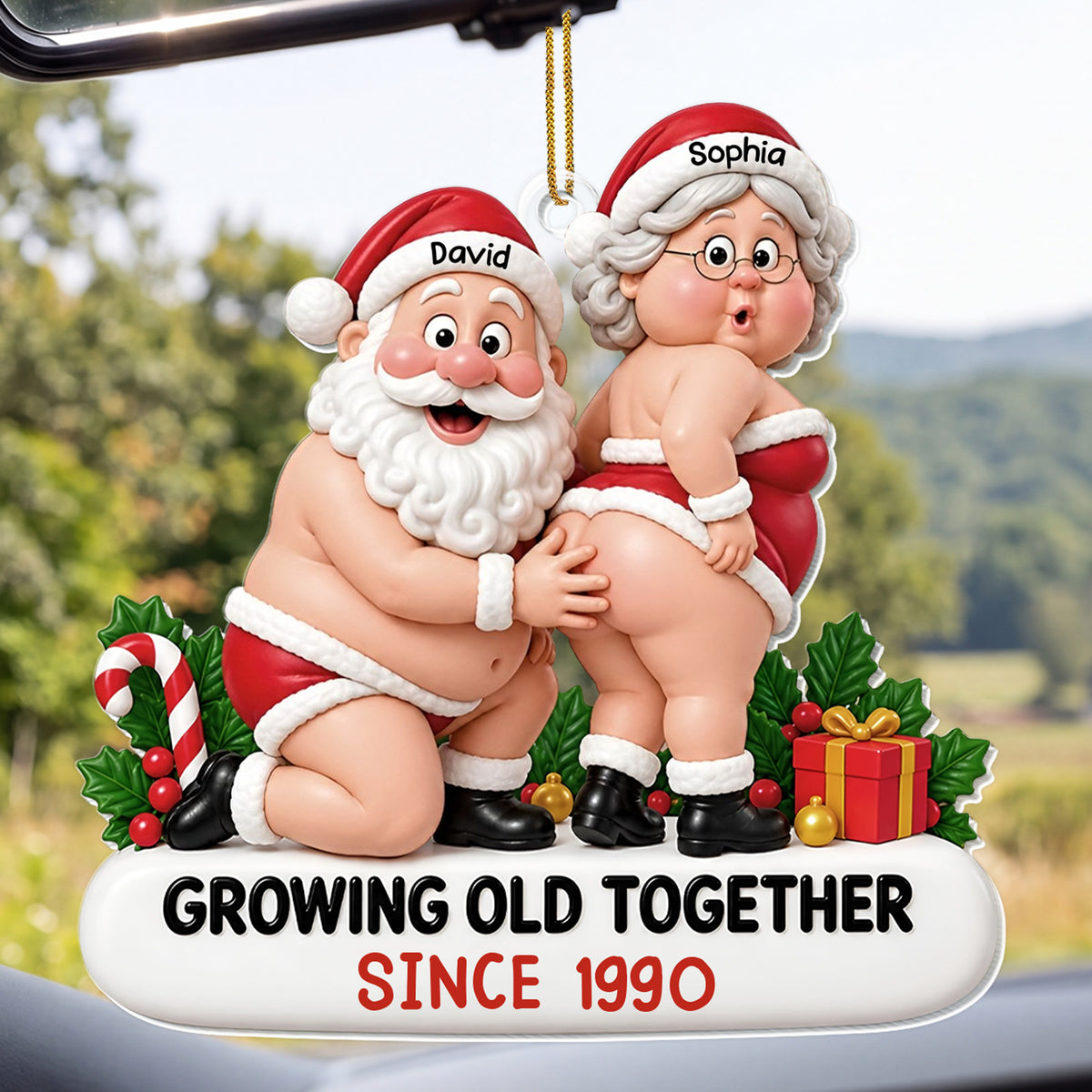 Growing Old Together - Personalized  Acrylic Ornament