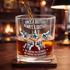 Always My Brother - Personalized Whiskey Glass