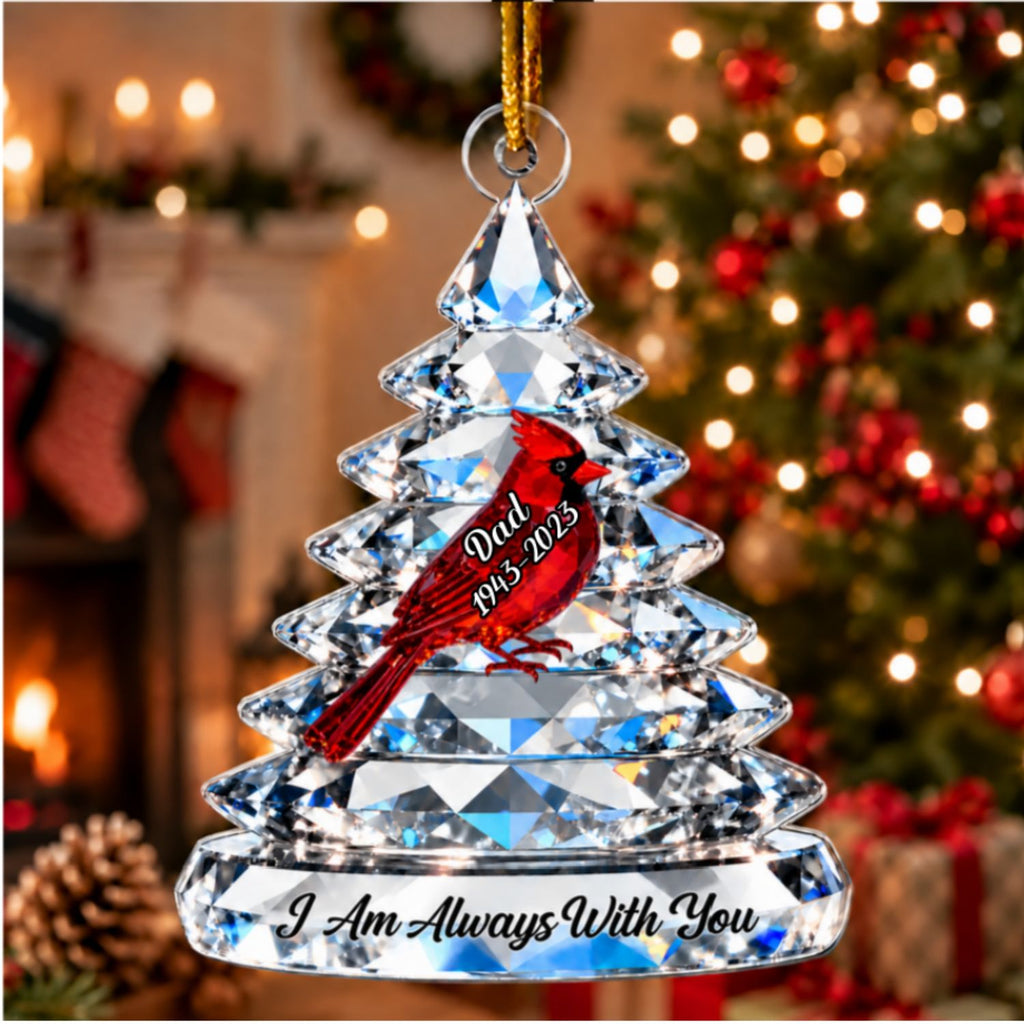 Memorial Tree Cardinals - Personalized Acrylic Ornament