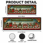 Christmas Train Family - Personalized Runner Rug