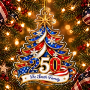 Christmas Tree 250 - Personalized Acrylic Ornament
