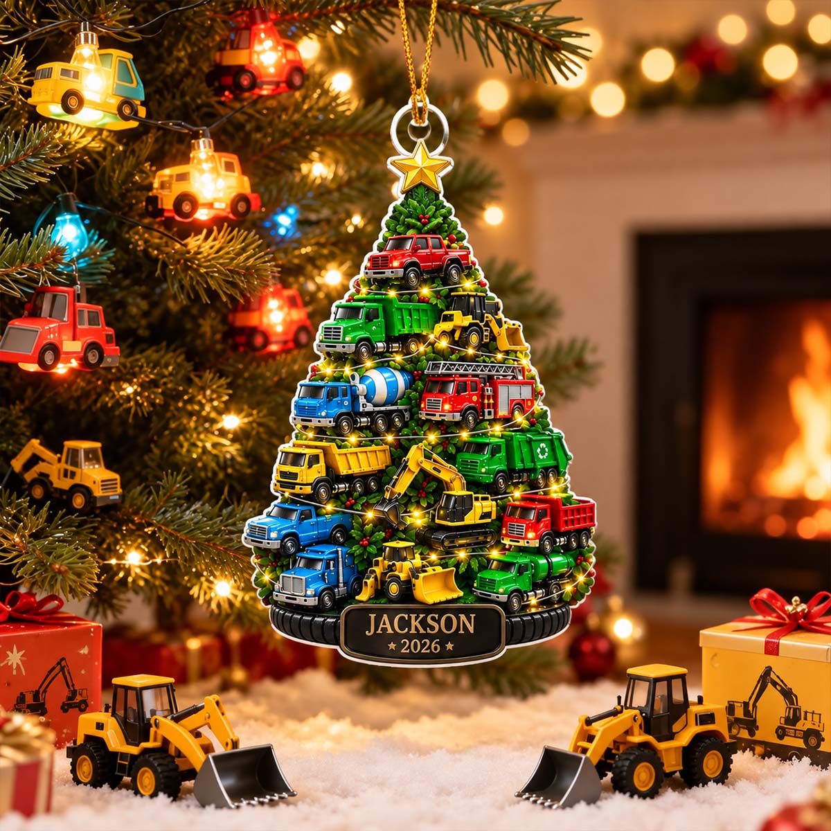 Truck Kid - Personalized Acrylic Ornament