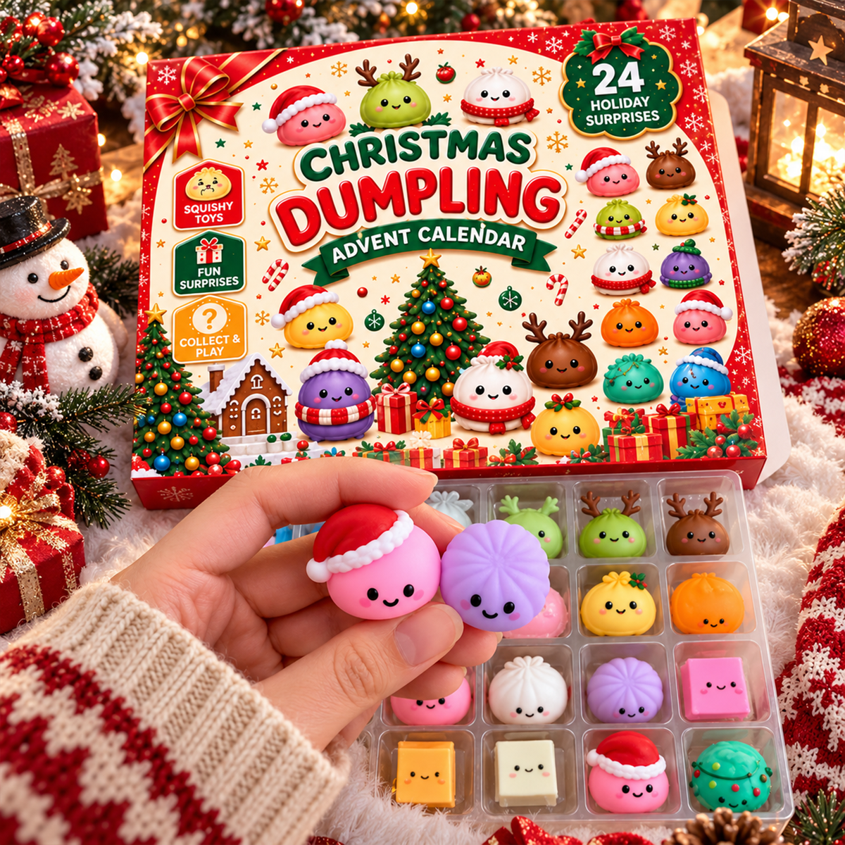 Twenty Four Days Of Squishy - Dumpling Advent Calendar