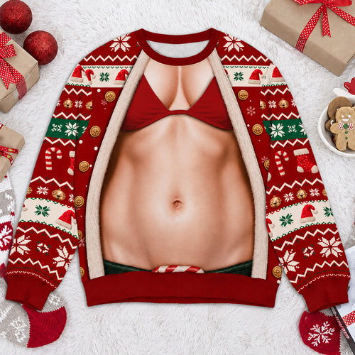 Christmas Funny Couple - Personalized Sweatshirt