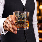 Soulmate Best Friend - Personalized Whiskey Glass Full Print