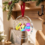 The Year Of Squishy Hunting - Personalized Glass Ornament