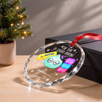 The Year Of Squishy Hunting - Personalized Glass Ornament