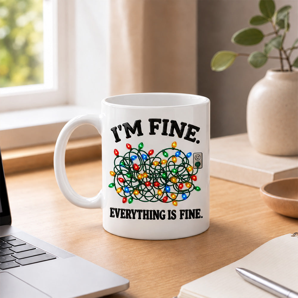 Everything Is Fine - Personalized Coffee Mug