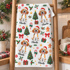 Christmas Dog - Personalized Kitchen Towel