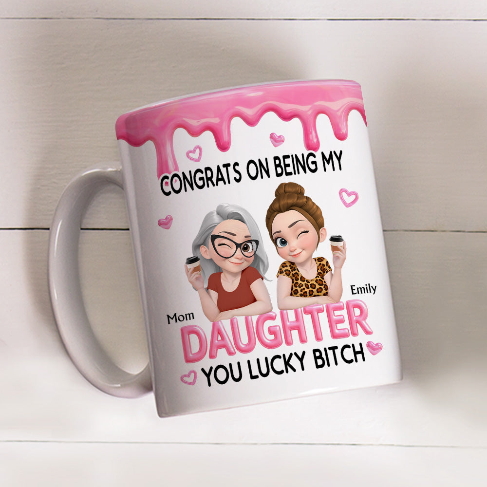 Congrats My Daughter - Personalized Coffee Mug