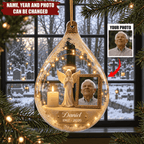 Guardian Angel Photo Memorial - Personalized Acrylic Ornament
