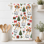 Christmas Dog - Personalized Kitchen Towel