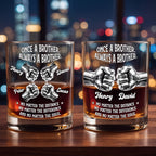 Always My Brother - Personalized Whiskey Glass