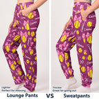 Coquette Bow Softball - Personalized Pajama Pants